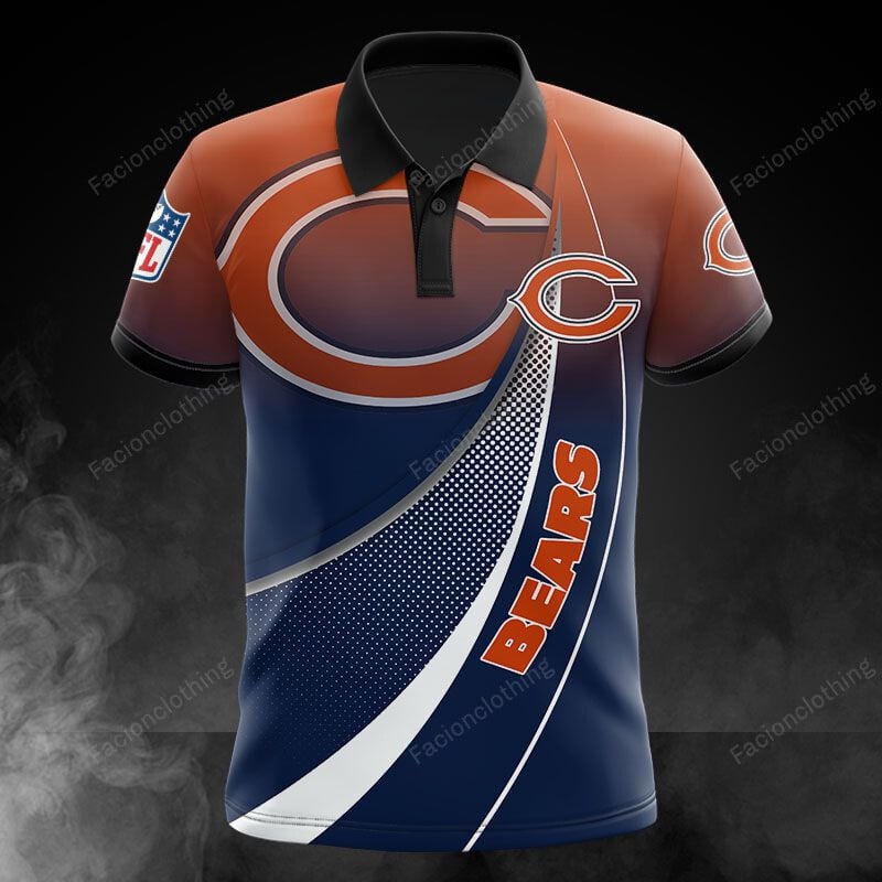Sportswearmerch Chicago Bears NFL Personalized Polo Shirt For Fan