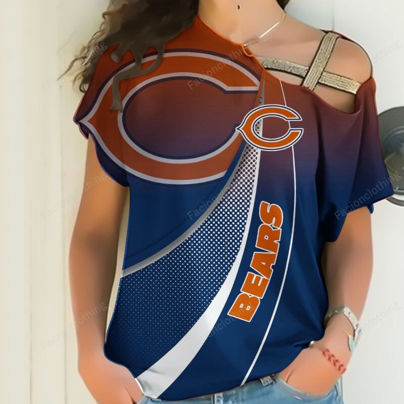 Sportswearmerch Chicago Bears NFL Personalized Strapless Short Sleeve For Fan
