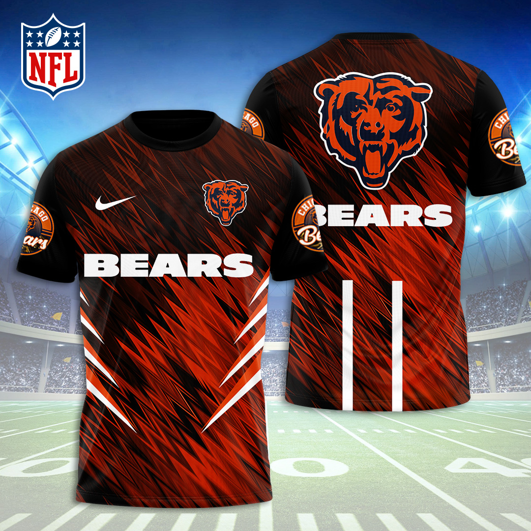 Sportswearmerch Chicago Bears NFL Personalized T-shirt For Fan