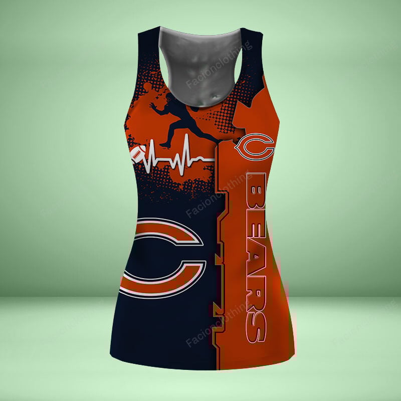 Sportswearmerch Chicago Bears NFL Personalized Women Tanktop For Fan