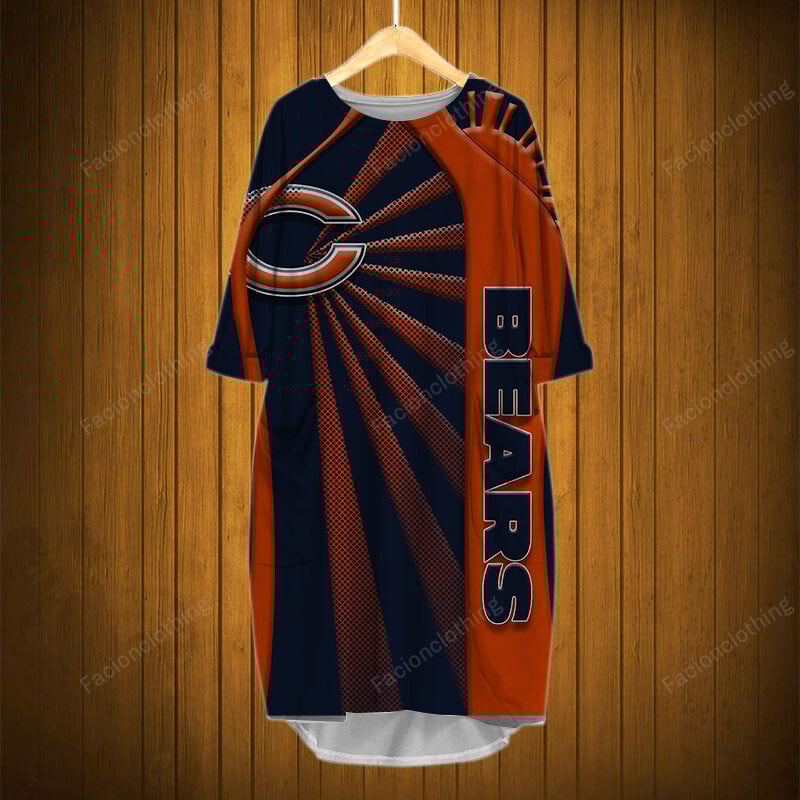 Sportswearmerch Chicago Bears NFL Pocket Dress Personalized For Fan