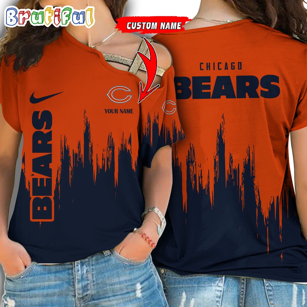 Sportswearmerch Chicago Bears NFL Strapless Sleeve Short For Fan