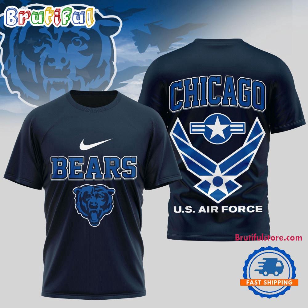 Sportswearmerch Chicago Bears NFL Us Air Force Military T-Shirt For Fan