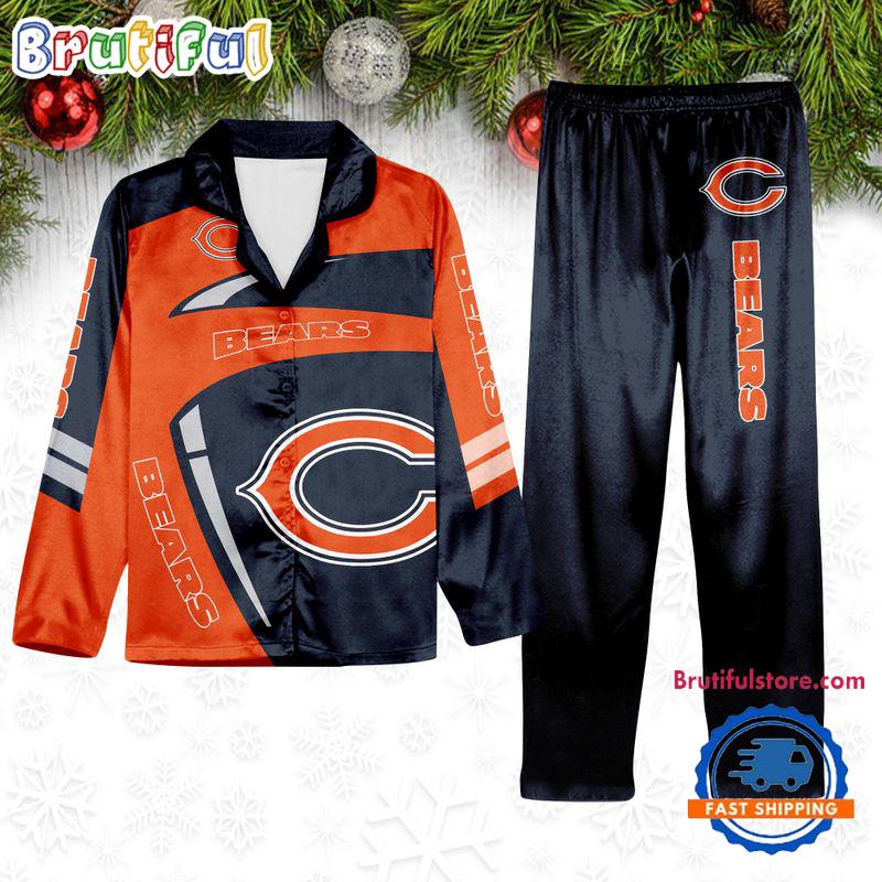 Sportswearmerch Chicago Bears NFL Winter Season Personalized Pajamas Set For Fan