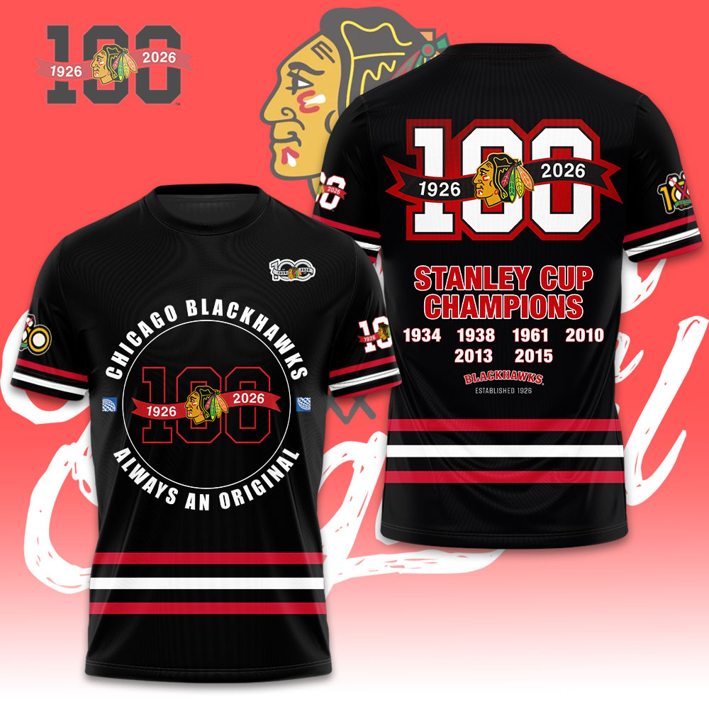 Sportswearmerch Chicago Blackhawks NHL Personalized T-shirt For Fan