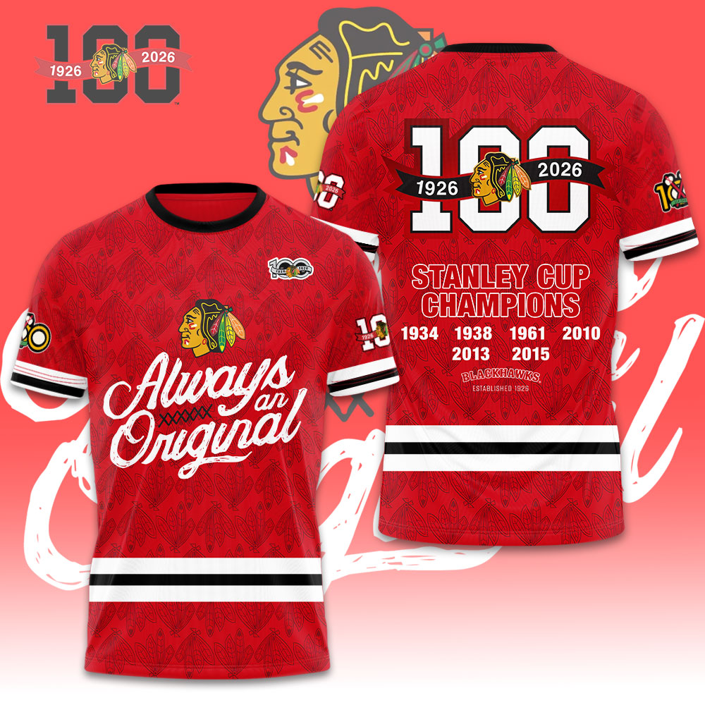Sportswearmerch Chicago Blackhawks NHL Personalized T-shirt For Fan