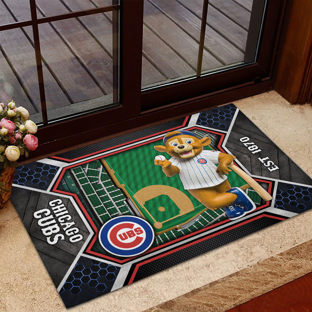 Sportswearmerch Chicago Cubs MLB Custom Doormat For Fan