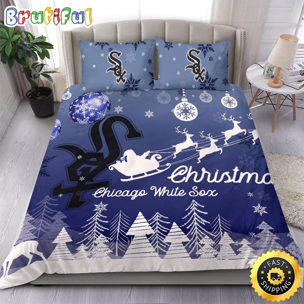 Sportswearmerch Chicago White Sox MLB Christmas Bedding Sets For Fan