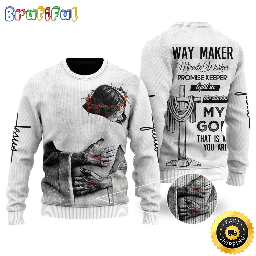 Sportswearmerch Christian Jesus Easter Christmas Sweater For Fan