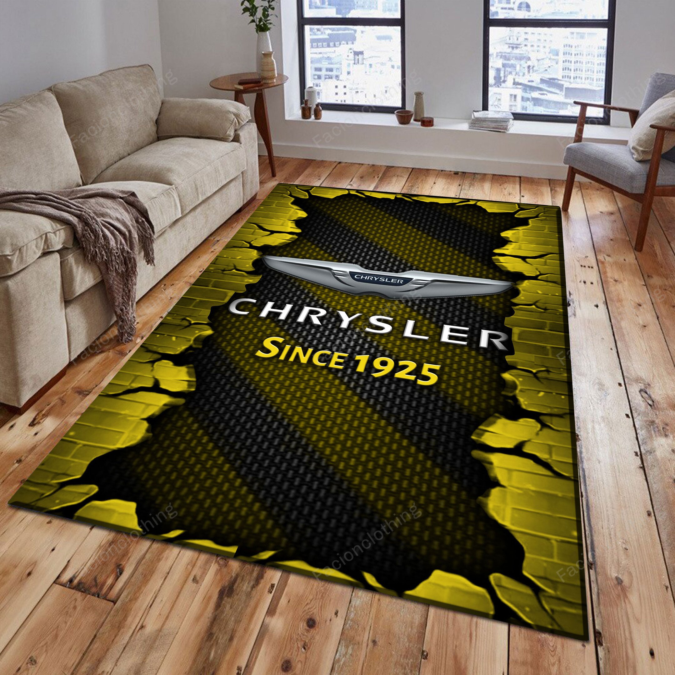 Sportswearmerch Chrysler Car Personalized Rug For Fan