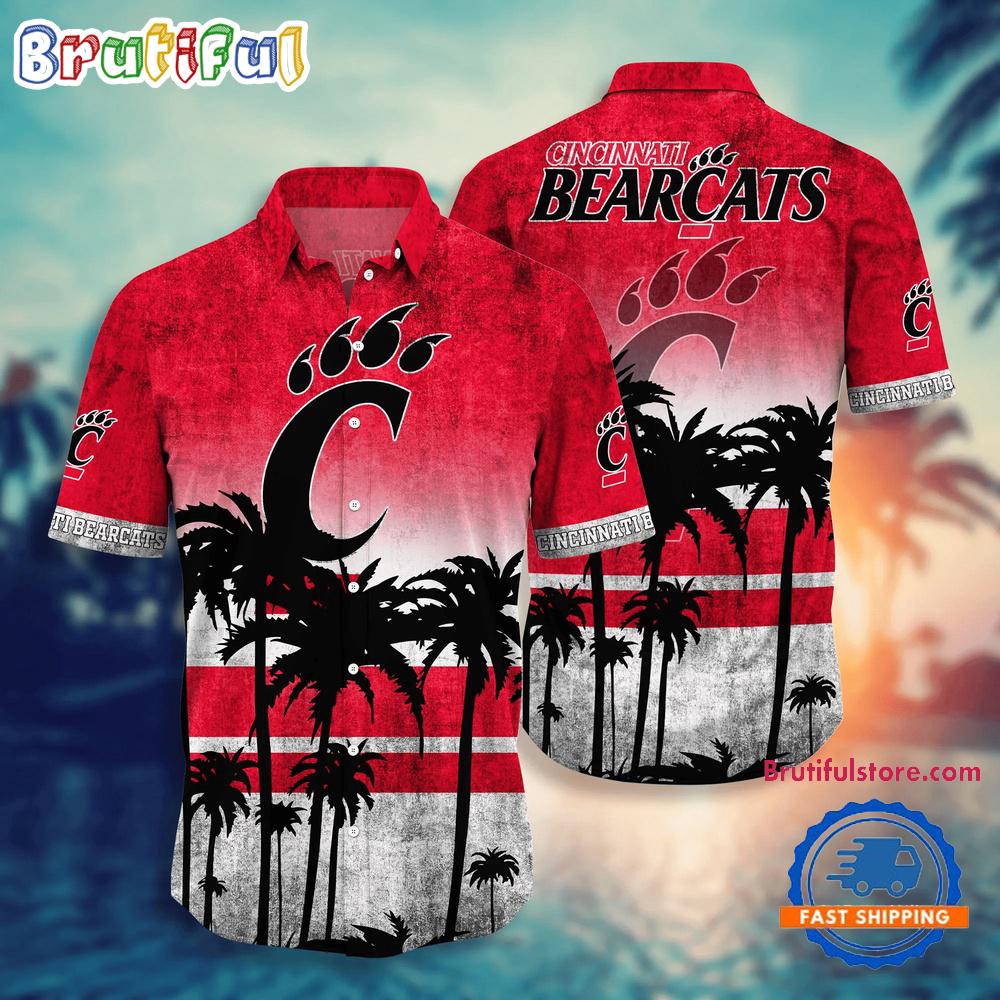 Sportswearmerch Cincinnati Bearcats NCAA Palm Tree Summer Beach Personalized Hawaiian Shirt For Fan