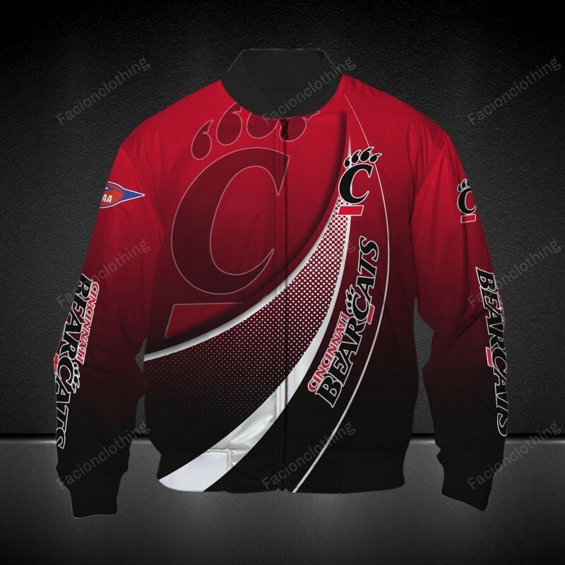 Sportswearmerch Cincinnati Bearcats NCAA Personalized Bomber Jacket For Fan