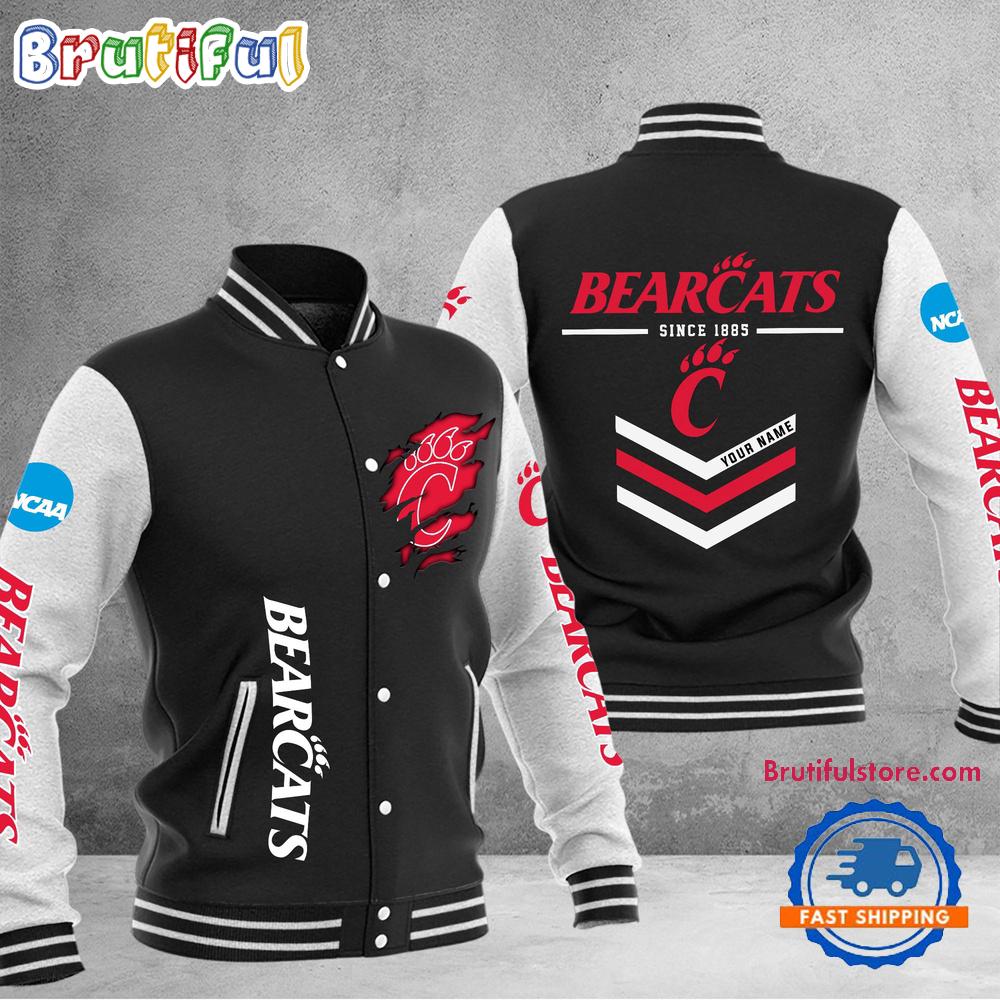 Sportswearmerch Cincinnati Bearcats NCAA Personalized Personalized Baseball Jacket For Fan