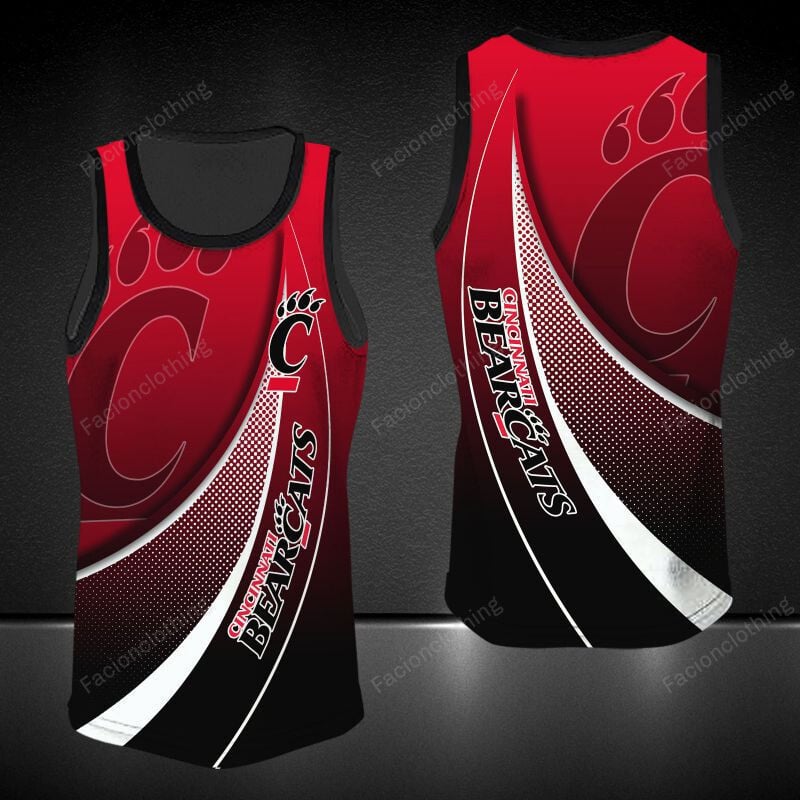 Sportswearmerch Cincinnati Bearcats NCAA Personalized Tanktop For Fan