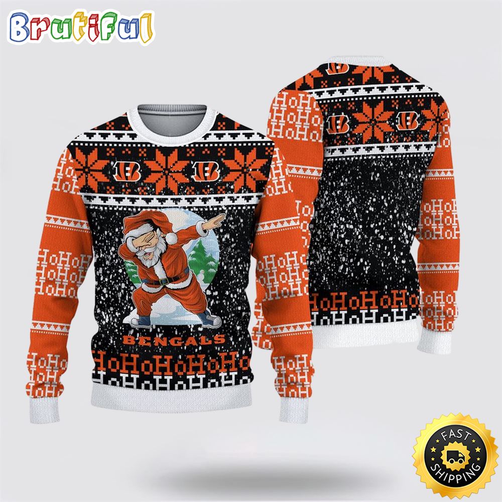 Sportswearmerch Cincinnati Bengals NFL And Santa Claus Christmas Sweater For Fan