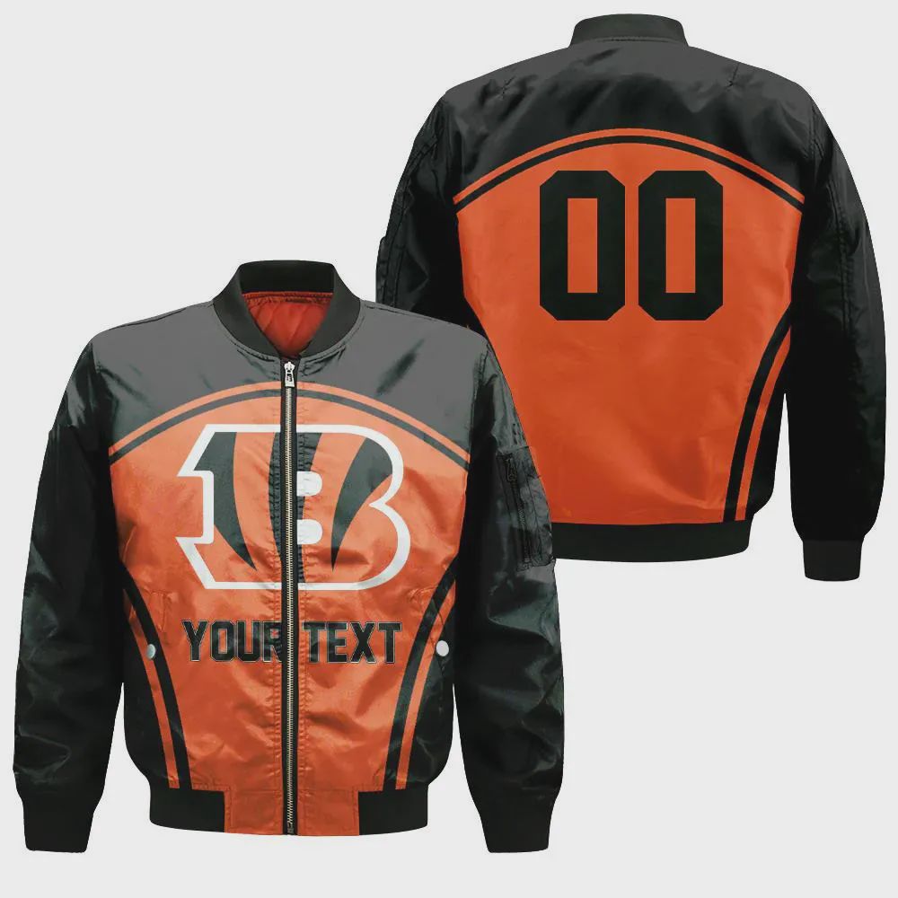 Sportswearmerch Cincinnati Bengals NFL Bomber Jacket Curve For Fan