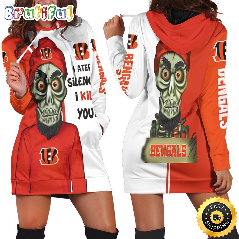 Sportswearmerch Cincinnati Bengals NFL Haters I Kill You Hoodie Dress For Fan