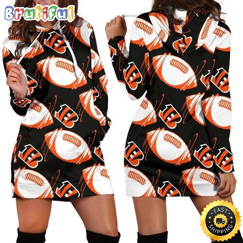 Sportswearmerch Cincinnati Bengals NFL Hoodie Dress For Fan