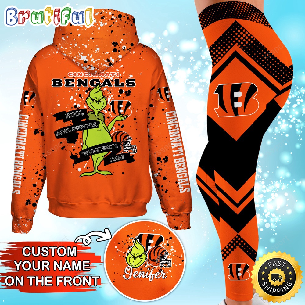 Sportswearmerch Cincinnati Bengals NFL Hoodie Leggings The Grinch For Fan