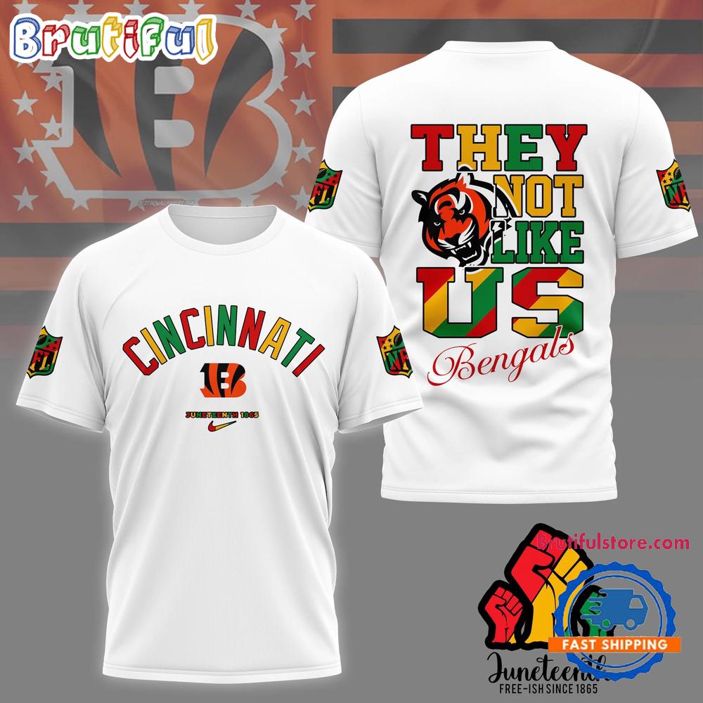 Sportswearmerch Cincinnati Bengals NFL Juneteenth Freedom Day T-Shirt For Fan