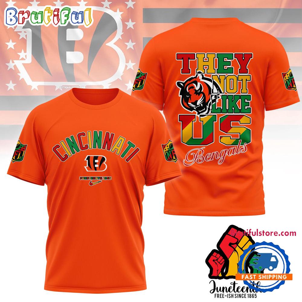 Sportswearmerch Cincinnati Bengals NFL Juneteenth Freedom Day Unisex T-Shirt For Fan