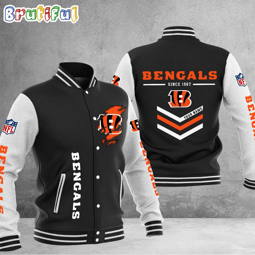 Sportswearmerch Cincinnati Bengals NFL Personalized Baseball Jacket For Fan