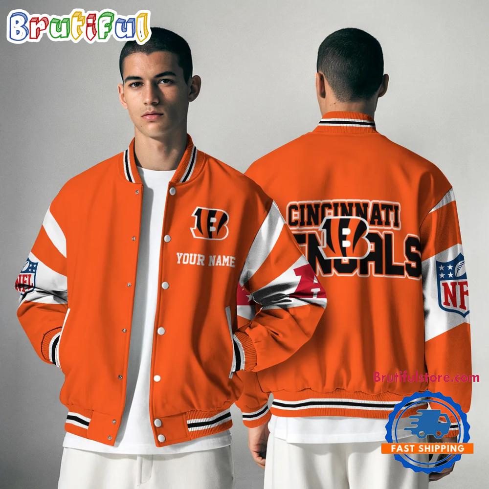 Sportswearmerch Cincinnati Bengals NFL Personalized Baseball Jacket For Fan