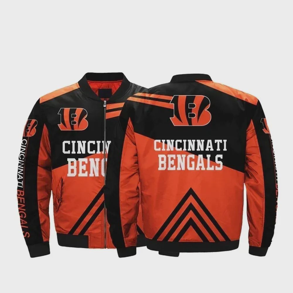 Sportswearmerch Cincinnati Bengals NFL Personalized Bomber Jacket For Fan