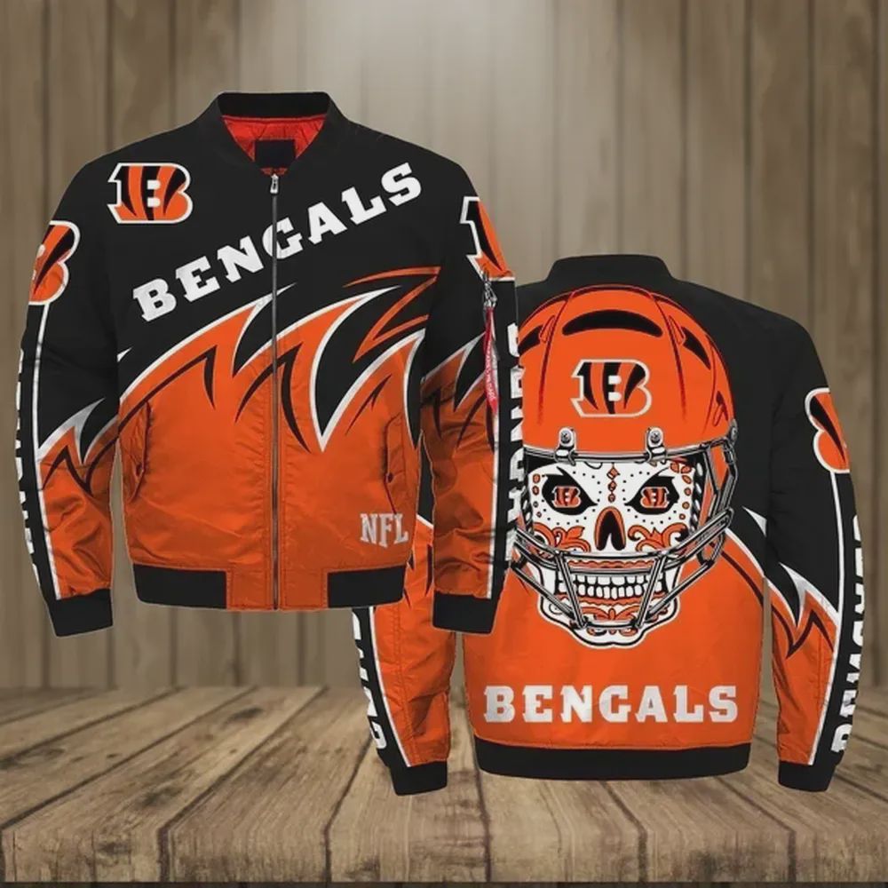 Sportswearmerch Cincinnati Bengals NFL Personalized Bomber Jacket For Fan