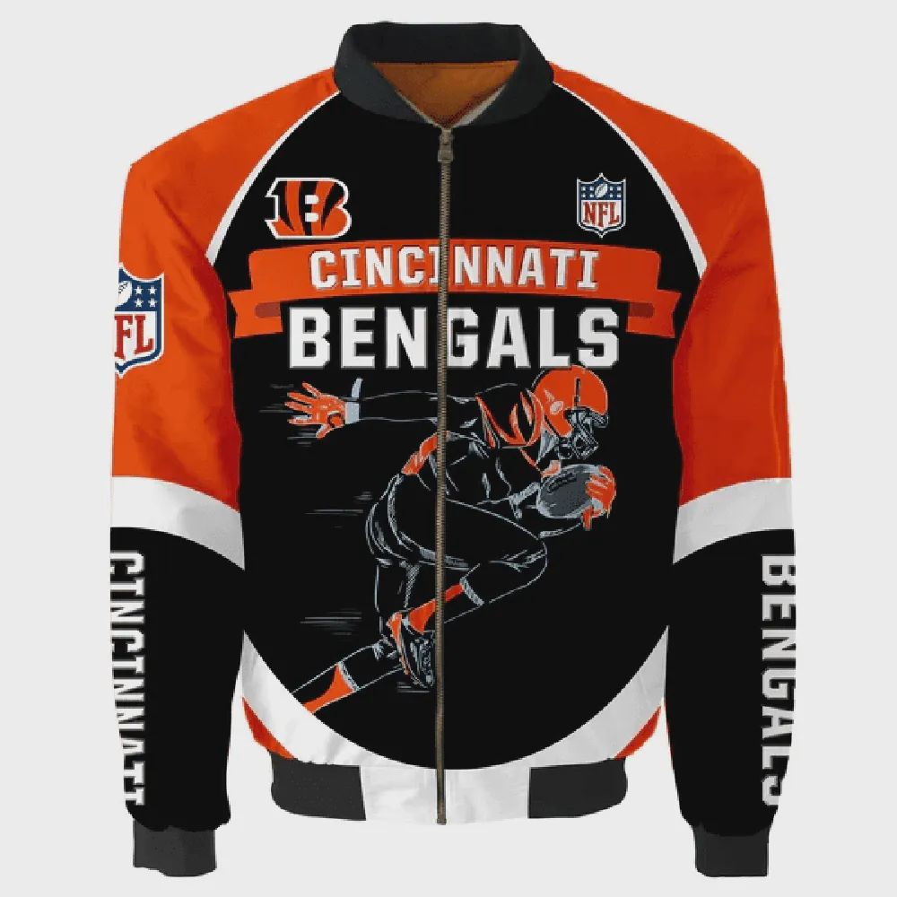 Sportswearmerch Cincinnati Bengals NFL Personalized Bomber Jacket For Fan