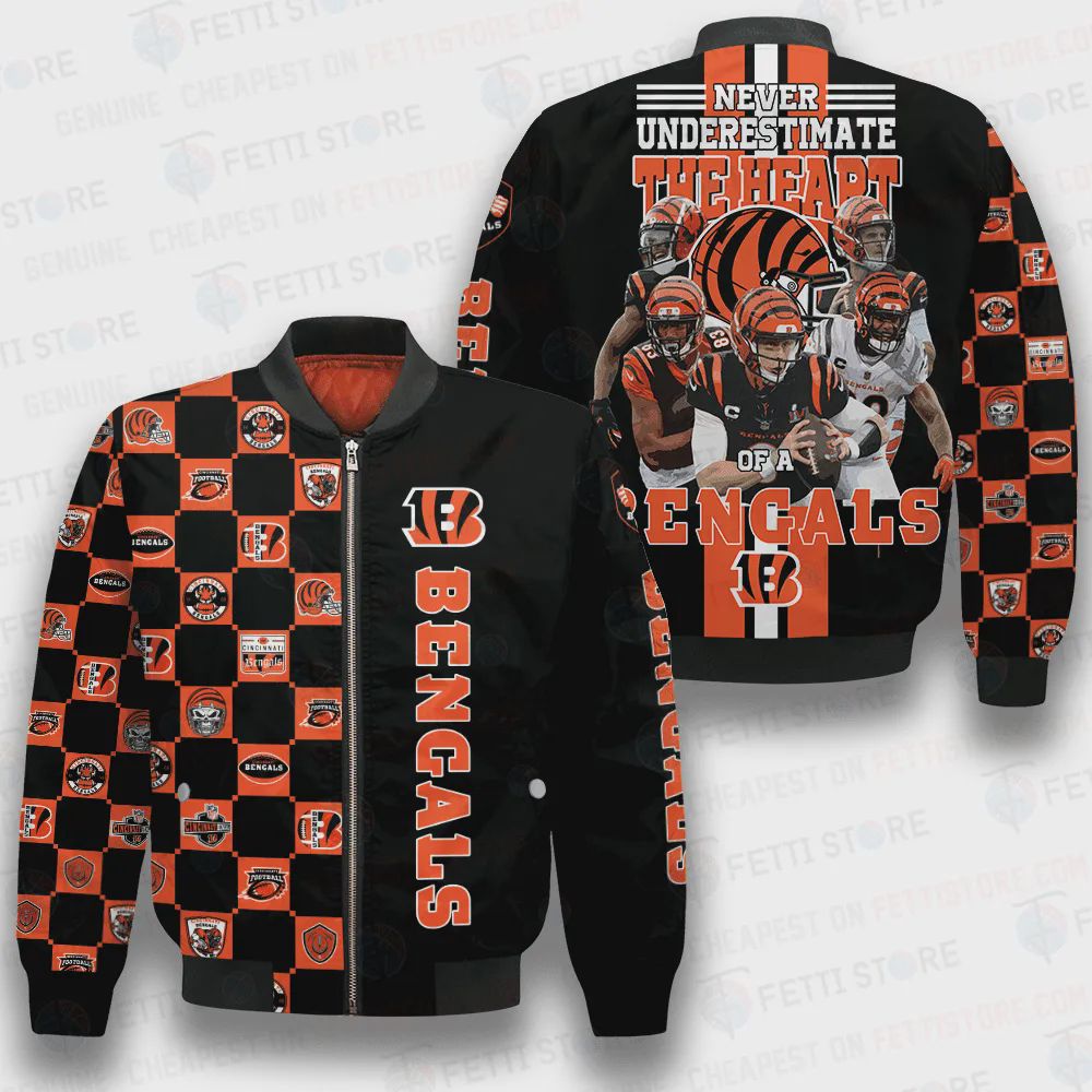 Sportswearmerch Cincinnati Bengals NFL Personalized Bomber Jacket For Fan