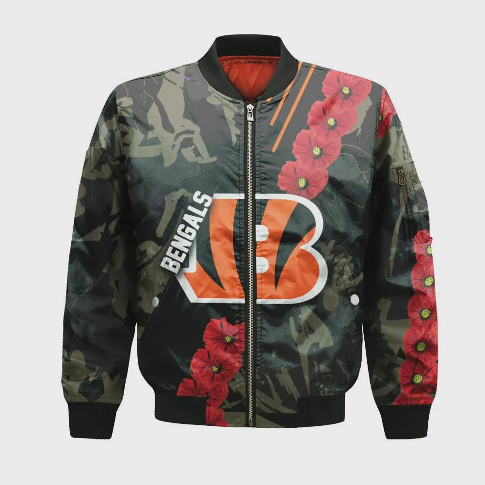 Sportswearmerch Cincinnati Bengals NFL Personalized Bomber Jacket For Fan