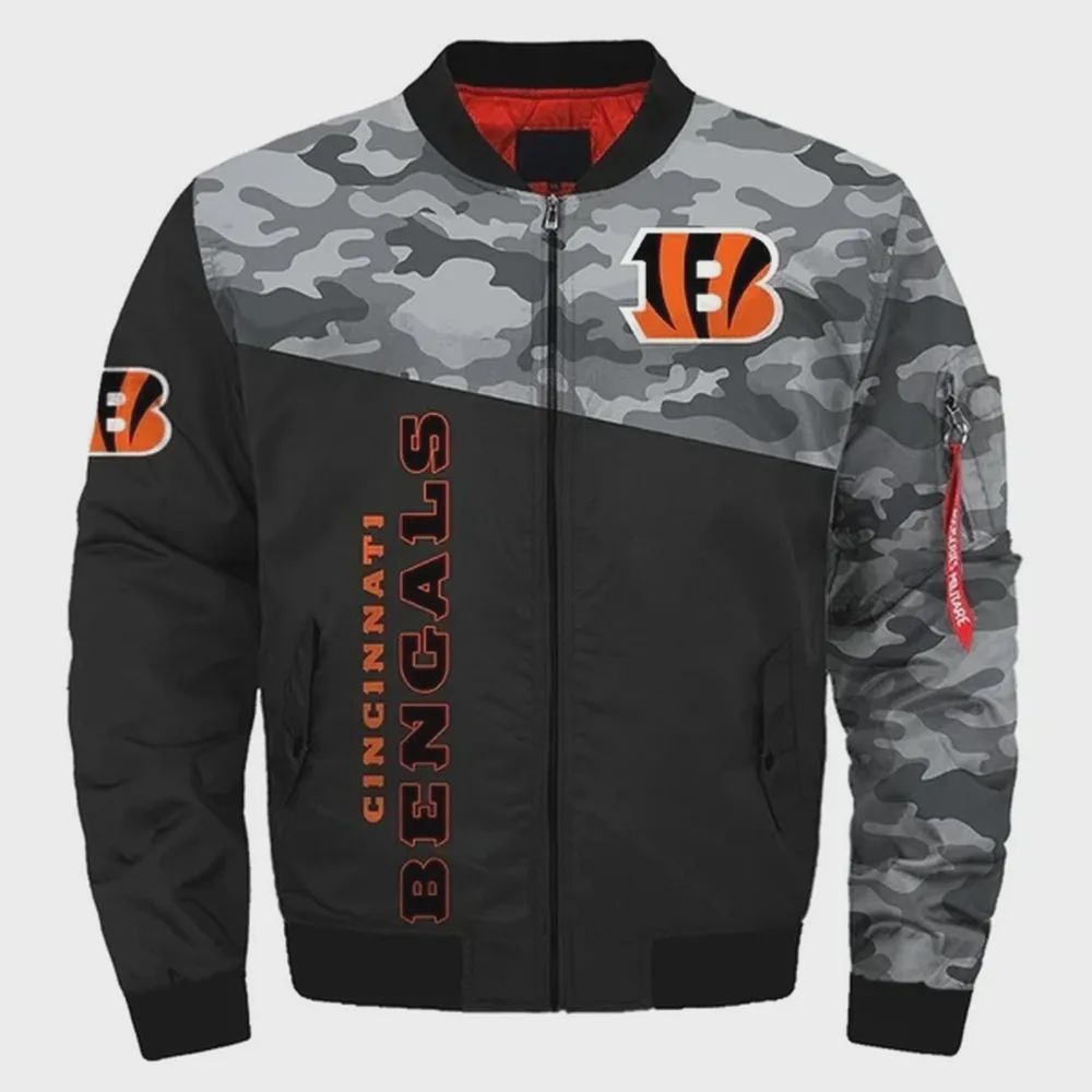 Sportswearmerch Cincinnati Bengals NFL Personalized Bomber Jacket For Fan
