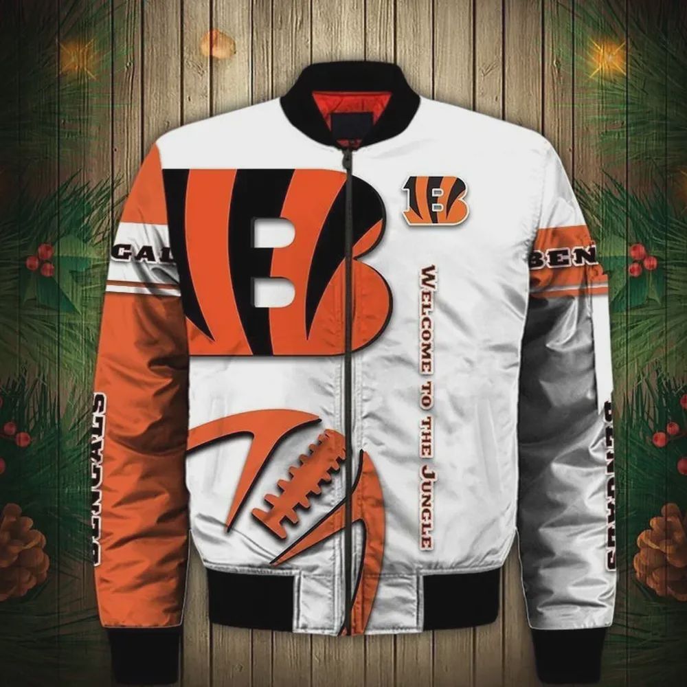 Sportswearmerch Cincinnati Bengals NFL Personalized Bomber Jacket For Fan