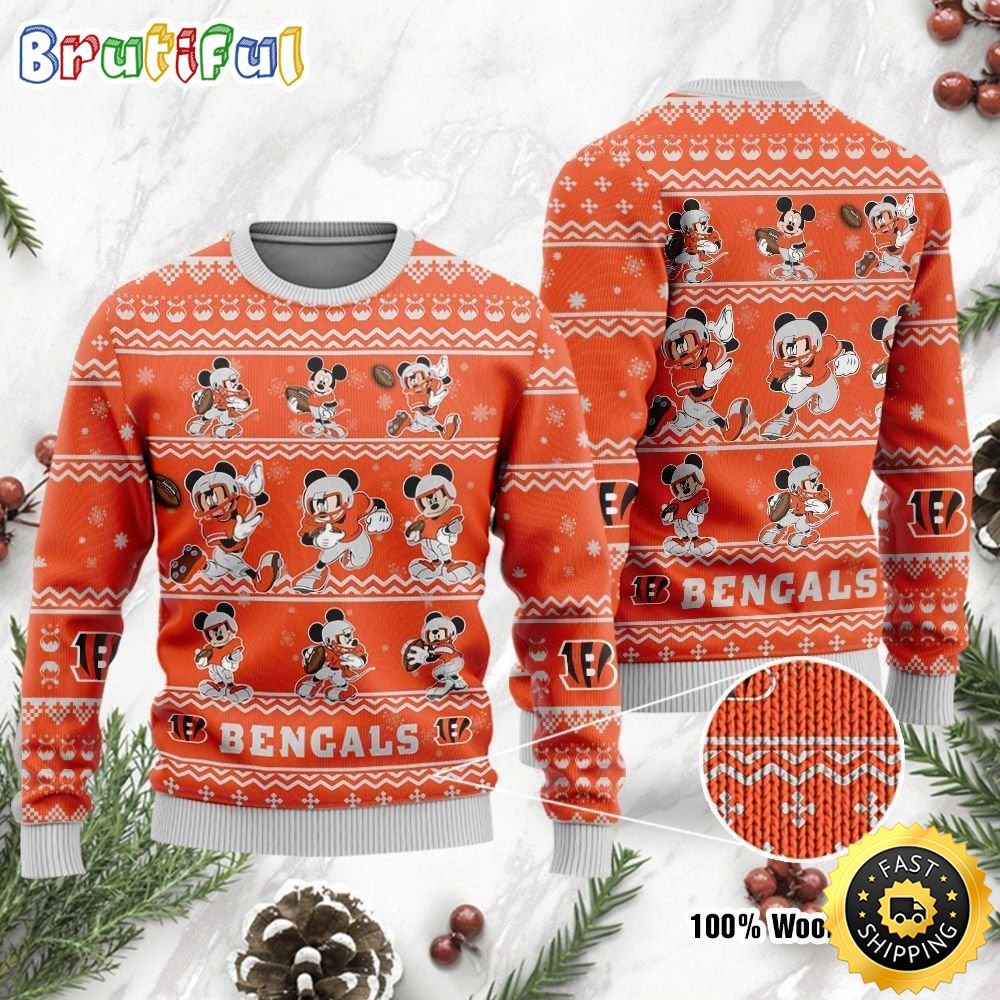 Sportswearmerch Cincinnati Bengals NFL Personalized Christmas Sweater For Fan
