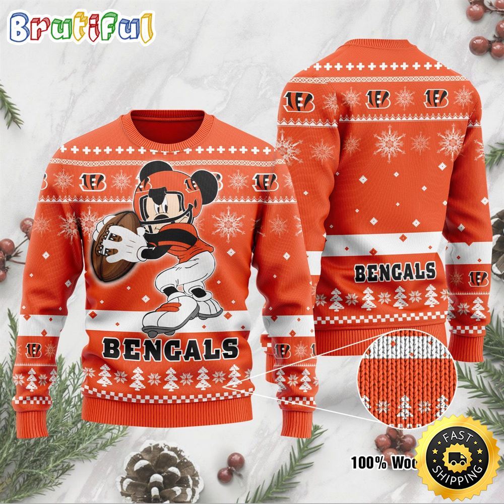 Sportswearmerch Cincinnati Bengals NFL Personalized Christmas Sweater For Fan