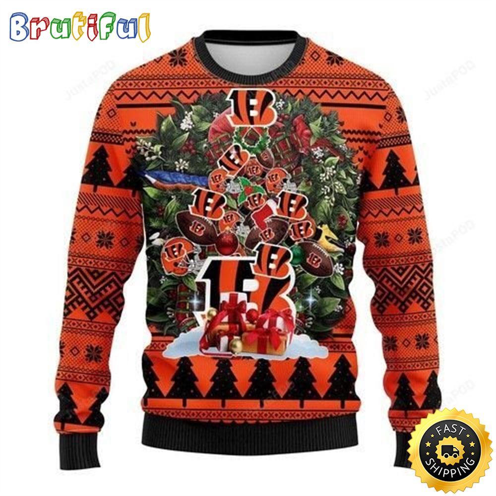 Sportswearmerch Cincinnati Bengals NFL Personalized Christmas Sweater For Fan