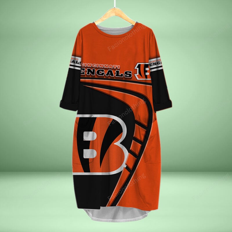 Sportswearmerch Cincinnati Bengals NFL Personalized Pocket Dress For Fan