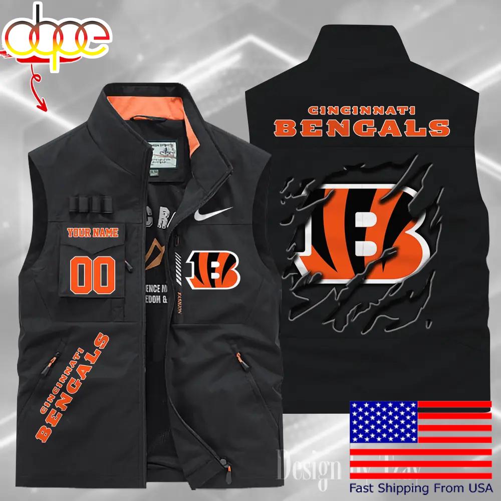 Sportswearmerch Cincinnati Bengals NFL Personalized Pocket Vest For Fan