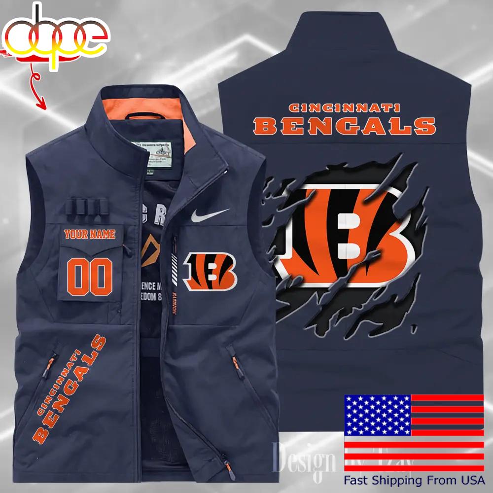 Sportswearmerch Cincinnati Bengals NFL Personalized Pocket Vest For Fan