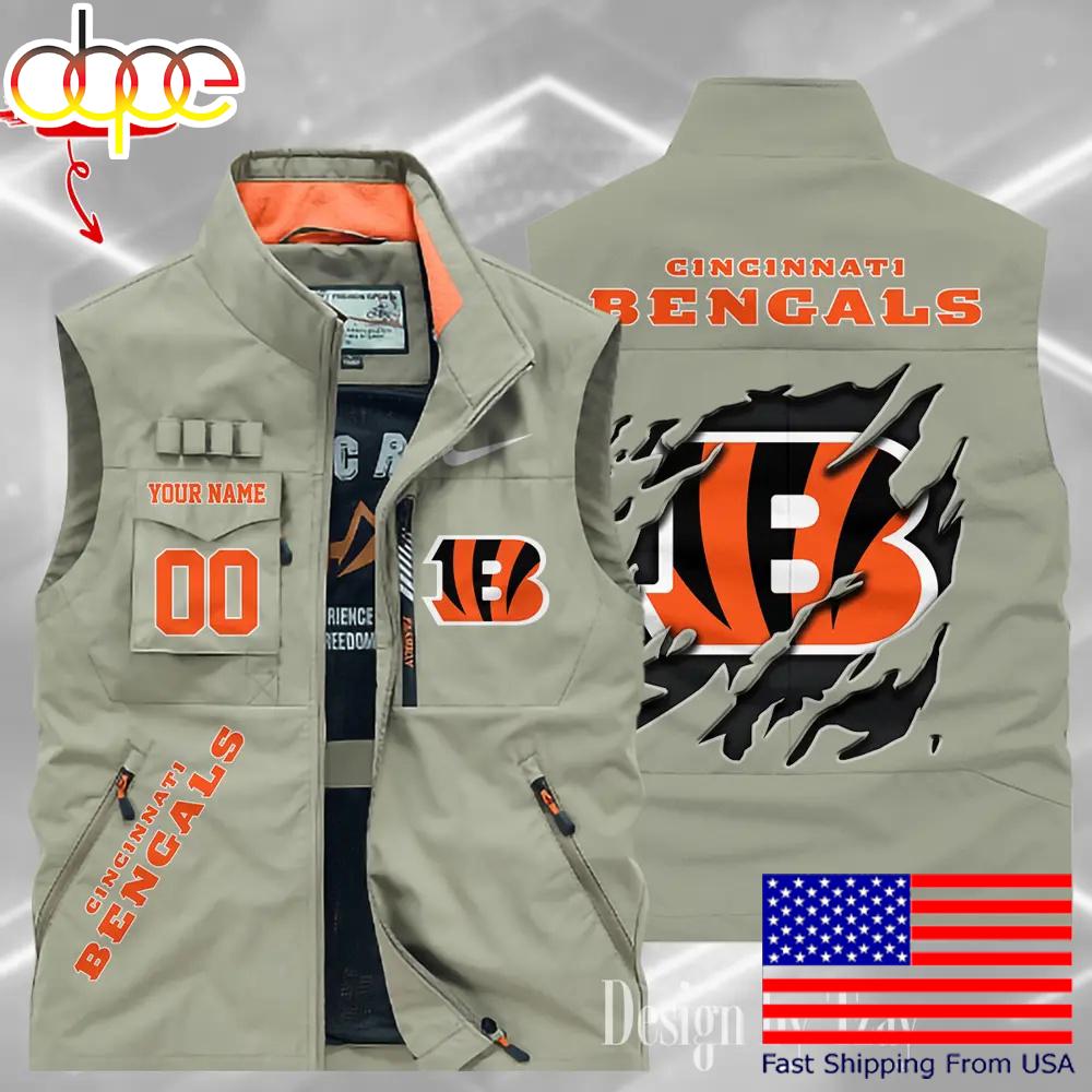 Sportswearmerch Cincinnati Bengals NFL Personalized Pocket Vest For Fan