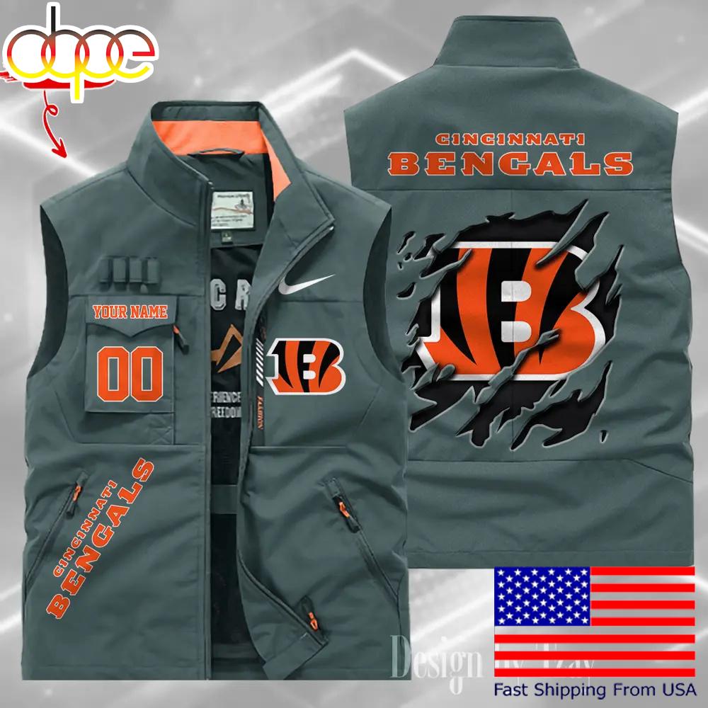 Sportswearmerch Cincinnati Bengals NFL Personalized Pocket Vest For Fan