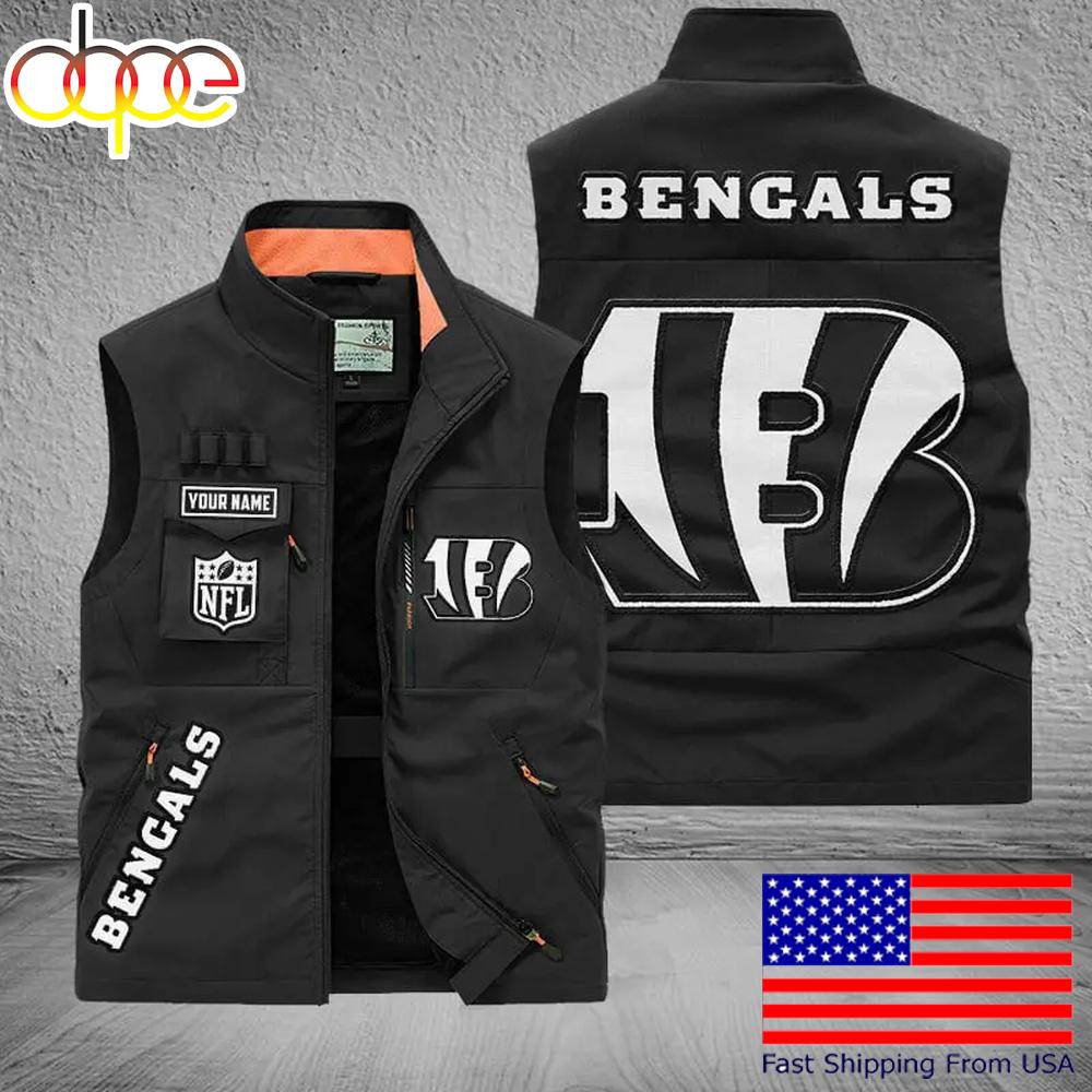 Sportswearmerch Cincinnati Bengals NFL Personalized Pocket Vest For Fans For Fan