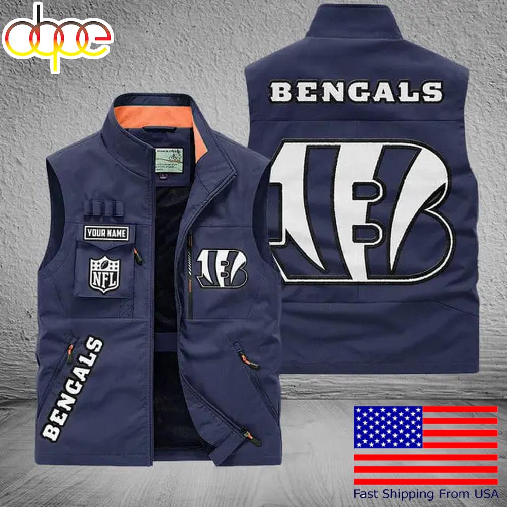 Sportswearmerch Cincinnati Bengals NFL Personalized Pocket Vest For Fans For Fan