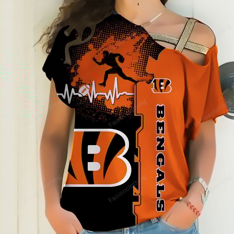 Sportswearmerch Cincinnati Bengals NFL Personalized Strapless Sleeve Short For Fan