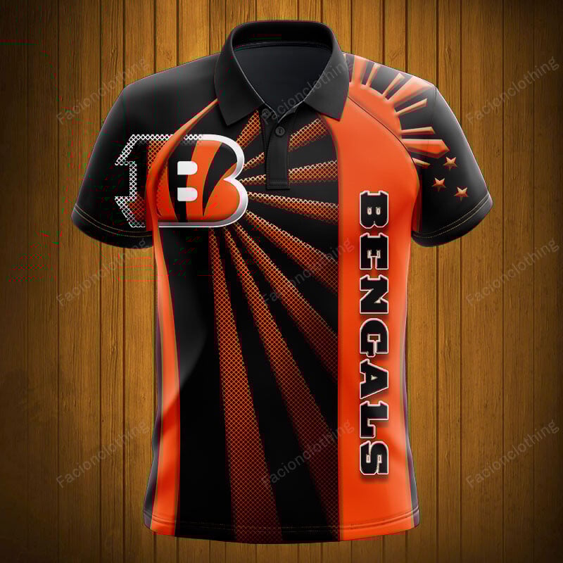 Sportswearmerch Cincinnati Bengals NFL Polo Shirt Personalized For Fan