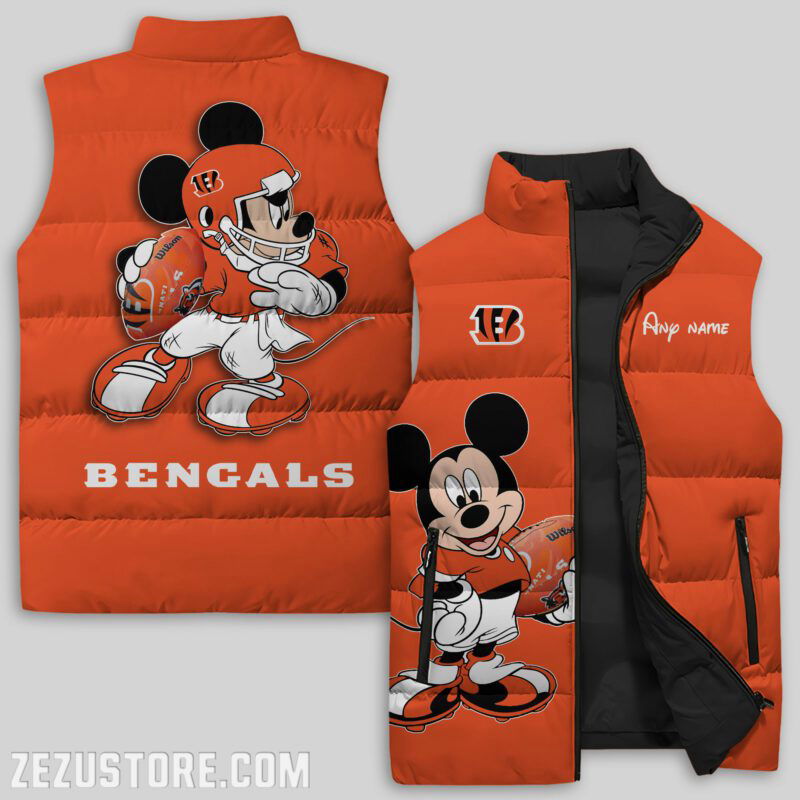 Sportswearmerch Cincinnati Bengals NFL Sleeveless Puffer Jacket For Fans