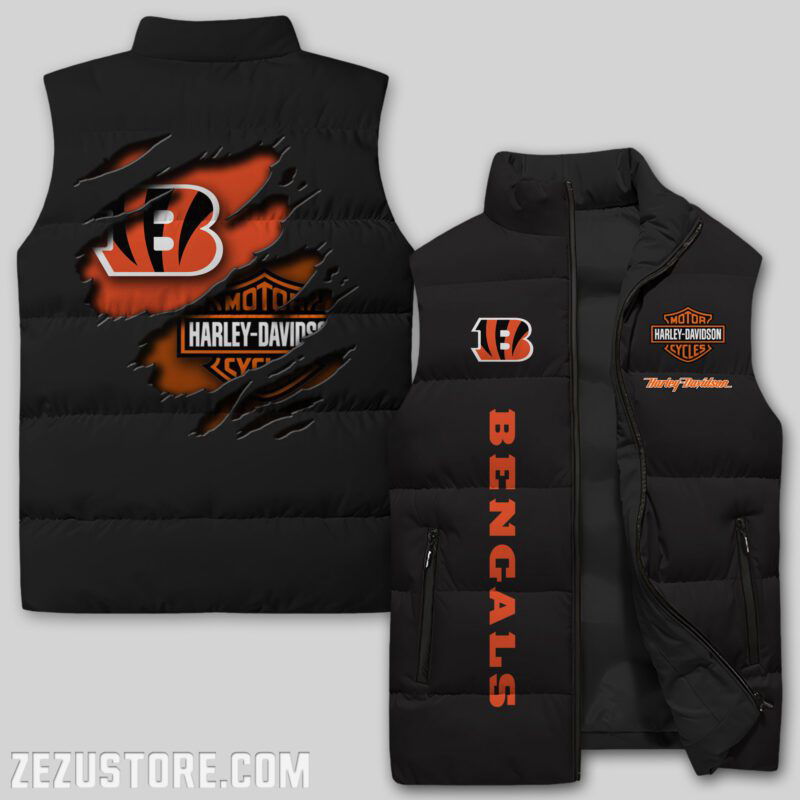 Sportswearmerch Cincinnati Bengals NFL Sleeveless Puffer Jacket For Fans