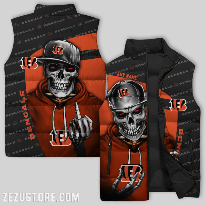 Sportswearmerch Cincinnati Bengals NFL Sleeveless Puffer Jacket For Fans