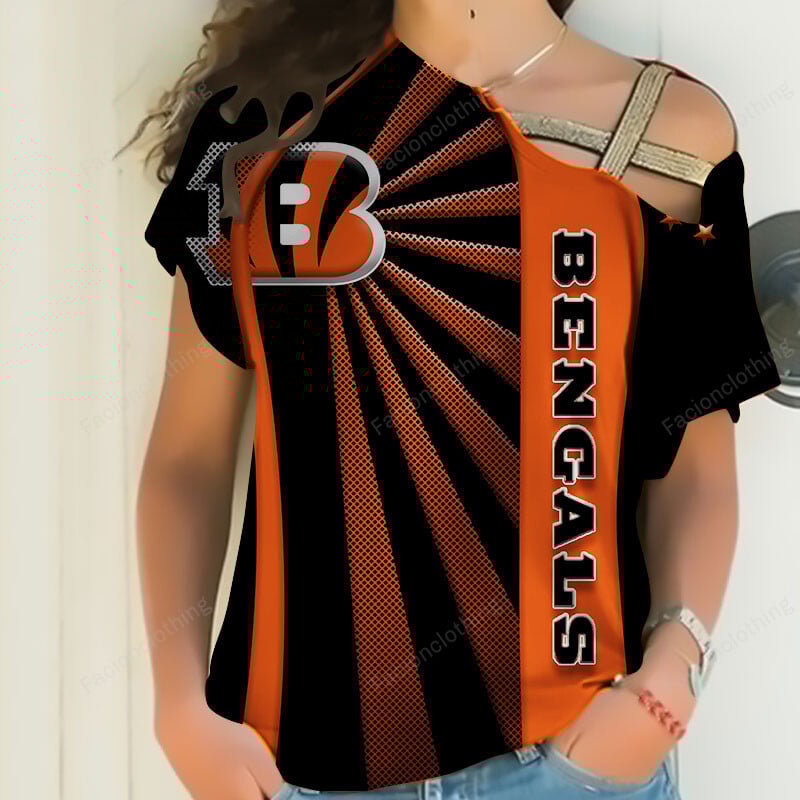 Sportswearmerch Cincinnati Bengals NFL Strapless Short Sleeve Personalized For Fan